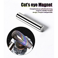 9D Cat Eye Gel Nail Polish Holographic Rainbow Nail Art Gel Polish 15Ml05Fl Oz Galaxy Shiny Nail Polish With Magnetic Stick