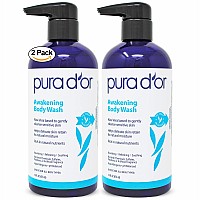 Pura Dor Awakening Body Wash 16Oz X2 32Oz Aloe Vera Chamomile Lavender Tea Tree For Invigorating Earthy Scent Ph Balanc