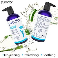 Pura Dor Awakening Body Wash 16Oz X2 32Oz Aloe Vera Chamomile Lavender Tea Tree For Invigorating Earthy Scent Ph Balanc