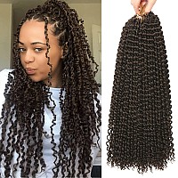 18 Inch Passion Twist Hair Water Wave Crochet Hair Passion Twist Crochet Hair For Women Long Bohemian Synthetic Curly Braiding