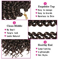 18 Inch Passion Twist Hair Water Wave Crochet Hair Passion Twist Crochet Hair For Women Long Bohemian Synthetic Curly Braiding