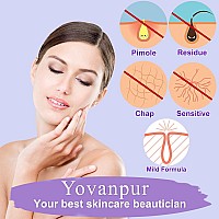 Yovanpur Hard Wax Beads For Hair Removal Waxing Beans For Sensitive Skin Violet 105 Ouncebag With 10Pcs Wax Sticks