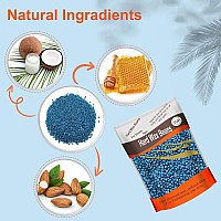 Hard Wax Beads for Hair Removal, Yovanpur Wax Beads for Brazilian Waxing, Waxing Beans for Sensitive Skin, Face Eyebrow Back Chest Legs At Home Pearl Wax Beads, 300g (10 Oz)/bag with 10pcs Wax Sticks(Dark Green)