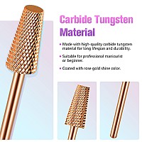 3Pcs Premium 332 Tapered Barrel Carbide Nail Drill Bits Drill Bits For Electric Dremel Drill Machine Nail Art Design Manicu