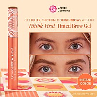 Grande Cosmetics Grandebrow 2In1 Tinted Brow Gel Brow Enhancing Serum Dark