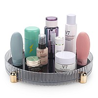 Makeup Perfume Organizer 360 Rotating Skincare Organizer Vanity Tray Spinning Cosmetics Organizer For Dresser Vanity Bathro