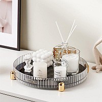 Makeup Perfume Organizer 360 Rotating Skincare Organizer Vanity Tray Spinning Cosmetics Organizer For Dresser Vanity Bathro