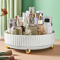 Makeup Perfume Organizer 360 Rotating Skincare Organizer Vanity Tray Spinning Cosmetics Organizer For Dresser Vanity Bathro