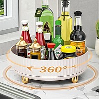 Makeup Perfume Organizer 360 Rotating Skincare Organizer Vanity Tray Spinning Cosmetics Organizer For Dresser Vanity Bathro