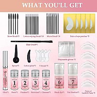 2024 4In1 Lash Lift And Brow Lamination Kit With Longlasting Black Color For 68 Weeks Eyelash Eyebrow Perm Diy Professional