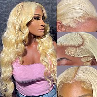 Alipeacock 613 Blonde Lace Front Wig Human Hair 13X4 Body Wave Lace Front Wigs Human Hair Pre Plucked With Baby Hair 150 Densit