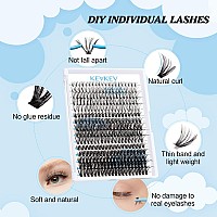 300 Pcs Lash Clusters Individual Lashes 20D40D50D Cluster Lashes C Curl 1018 Mix Length Eyelash Clusters Diy Lash Extension A