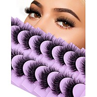 Wiwoseo Fluffy Mink Lashes Extension Strip Eyelashes Fairy Thick Volume Eyelashes Cat Eyes Lashes 16Mm Natural Wispy Fluffy Faux