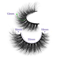 Wiwoseo Fluffy Mink Lashes Extension Strip Eyelashes Fairy Thick Volume Eyelashes Cat Eyes Lashes 16Mm Natural Wispy Fluffy Faux