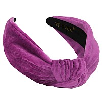 Yetasi Headbands For Women Are Trendy Orchid Purple Velvet Knotted Headband For Women Is Well Made Fashion Designer Top Knot H