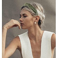 Yetasi Headbands For Women Sage Green Are Chic Velvet Knotted Headband For Women Are Trendy Top Knot Headbands Are Head Band M