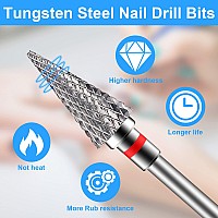 Diesisa 2 Pack Nail Drill Bits For Acrylic Nails 332 Shank Drill Bits For Nails Professional Electric Nail Drill Bits For Hom