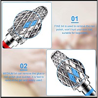 Diesisa 2 Pack Nail Drill Bits Nail Bits For Acrylic Nails 332 Shank Drill Bits For Nails Professional Electric Nail Drill