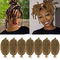 Marley Hair 10 Inch 7 Packs Honey Blonde Marley Twist Braiding Hair For Soft Faux Locs Crochet Hair Pre Separated Springy Afro T