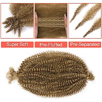 Marley Hair 10 Inch 7 Packs Honey Blonde Marley Twist Braiding Hair For Soft Faux Locs Crochet Hair Pre Separated Springy Afro T