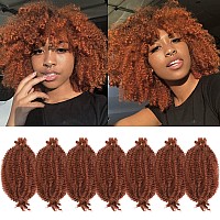 Marley Hair 10 Inch 7 Packs Ginger Marley Twist Braiding Hair For Soft Faux Locs Crochet Hair Pre Separated Springy Afro Twist H