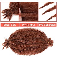 Marley Hair 10 Inch 7 Packs Ginger Marley Twist Braiding Hair For Soft Faux Locs Crochet Hair Pre Separated Springy Afro Twist H