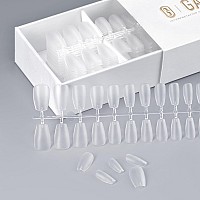 Gaoy Short Coffin Nail Tips 510 Pcs Matte Soft Gel X Nails Tips 15 Sizes Nofiling Full Cover Acrylic False Nail Tips For Soak