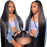 Ice Pear Wear And Go Glueless Wigs Human Hair Pre Plucked Pre Cut For Beginners 6X4 Straight Lace Closure Wigs Human Hair 180 D