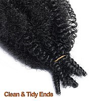 Springy Afro Twist Hair 24 Inch Cuban Twist Hair 8 Packs Black Marley Twist Braiding Hair Pre-separated Spring Twist Hair Wrapping Hair for Soft Locs Cuban Twist Crochet Hair for Black Women (24 inch (Pack of 8), 1B)