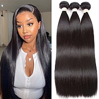 Cuckoo 161820Inch 3 Bundles Human Hair 100 Human Hair Bundles Straight Brazilian Human Hair Bundles 100 Unprocessed Virgi