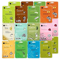 Celavi Essence Facial Face Mask Kbeauty Skincare Korea Skin Care Moisturizing 24 Pack B Set