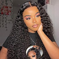 Domiso 26 Inch Wear Go Glueless Wigs Lace Front Wigs Human Hair Glueless Wigs Human Hair Pre Plucked Pre Cut Lace For Black Wome