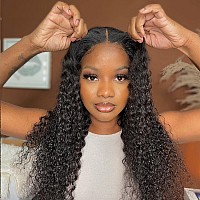 Domiso 26 Inch Wear Go Glueless Wigs Lace Front Wigs Human Hair Glueless Wigs Human Hair Pre Plucked Pre Cut Lace For Black Wome