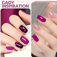 Gaoy Purple Gel Nail Polish 16Ml Soak Off Uv Light Cure Gel Polish For Nail Art Diy Manicure At Home 1607 Plum Purple