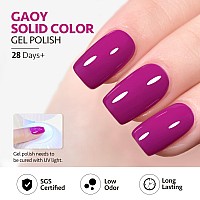 Gaoy Purple Gel Nail Polish 16Ml Soak Off Uv Light Cure Gel Polish For Nail Art Diy Manicure At Home 1607 Plum Purple