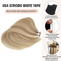 Human Hair Tape In Extensions 20 Inch Golden Blonde To Medium Blonde Tape In Hair Extensions Real Human Hair Tape In Tracks Hair