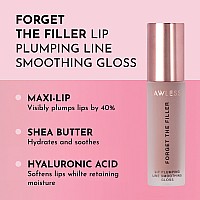 Lawless Forget The Filler Lip Plumping Line Smoothing Gloss George Premium Volumizing Lip Gloss With Natural Ingredients Des