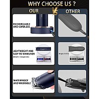 Pritech Manscape Groin Hair Trimmer Rechargeable Shavers For Men Electric Razor For Men Waterproof Body Trimmer Pubic Hair T