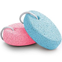 Natural Foot Pumice Stone for Feet, Borogo 2-Pack Lava Pedicure Tools Hard Skin Callus Remover for Feet and Hands -Red&Blue