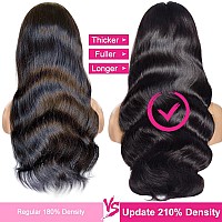 Hot Star 210 Density Hd 13X6 Lace Front Wigs Human Hair Pre Plucked Glueless Body Wave Human Hair Wigs For Black Women Hd Lace