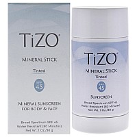 TiZO Mineral Stick Tinted SPF 45 - Water Resistant Sunscreen