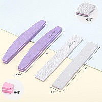 35 Count 100180 Grit Nail Files And Buffers Kit Sponge Nail Buffing Blocks Double Sided Emery Boards For Acrylic Nails