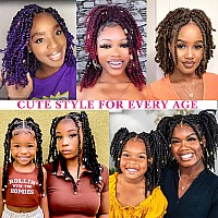 Passion Twist Hair 12 Inch 8 Packs Pre Twisted Passion Twist Crochet Hair For Black Women Pre Looped Passion Twist Curly Croch