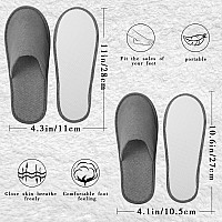 Geyoga 30 Pairs Disposable Spa Slippers House Slipper For Guest Non Slip Hotel Slipper Closed Toe Indoor Slipper For Men Women H