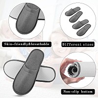 Geyoga 30 Pairs Disposable Spa Slippers House Slipper For Guest Non Slip Hotel Slipper Closed Toe Indoor Slipper For Men Women H