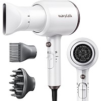 Wavytalk Hair Dryer With Diffuser And Concentrator Professional 1875 Watt Negative Ions Dryer Fast Drying Light And Quiet With C