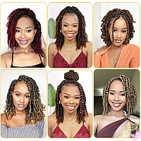 Passion Twist Hair 12 Inch 8 Packs Pre Twisted Passion Twist Crochet Hair For Black Women Pre Looped Passion Twist Curly Croch