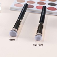 Mogilan Foundation Brushes Set Professional Under Eye Concealer Brushes Flat Top Eye Makeup Brush For Blending Liquid Cream Or F