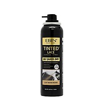 Ebin New York Tinted Lace Spray 338Oz 100Ml Light Warm Brown Quick Drying Water Resistant No Residue Even Application