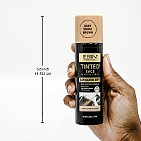 Ebin New York Tinted Lace Spray 338Oz 100Ml Light Warm Brown Quick Drying Water Resistant No Residue Even Application